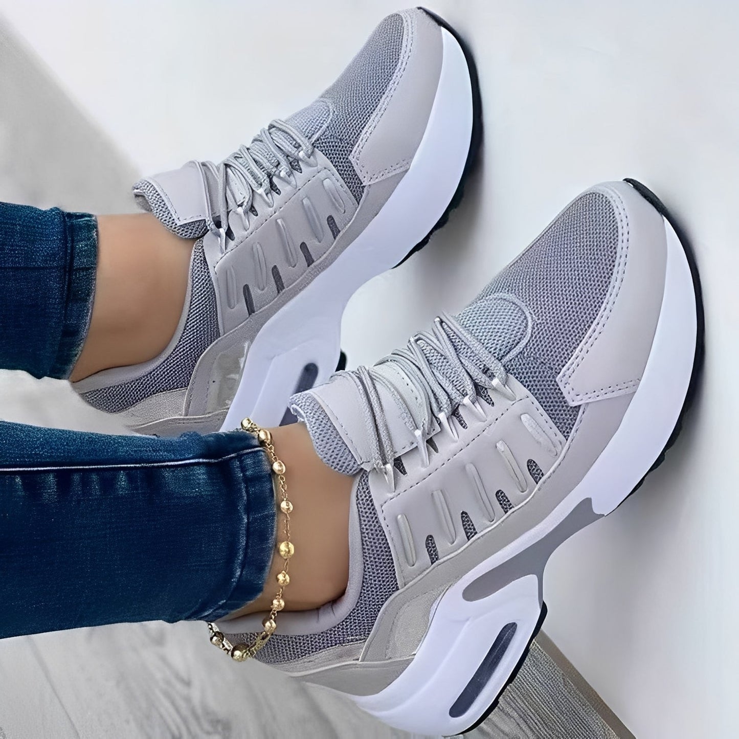 Nova – Buty sportowe damskie sneakersy na platformie casual