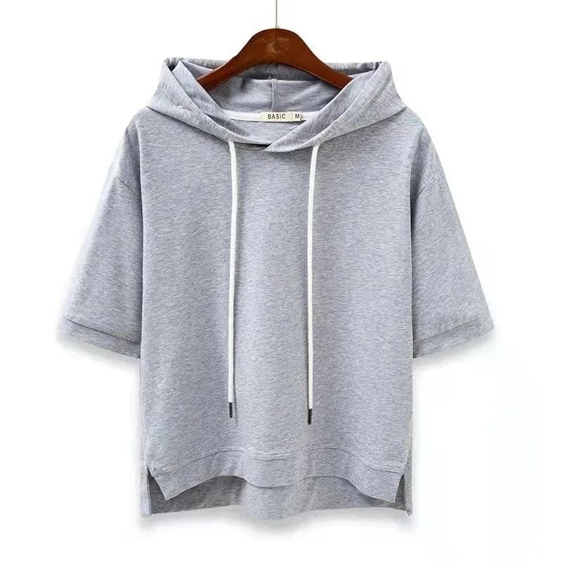 Lena – Bluza z kapturem o krótkim rękawie