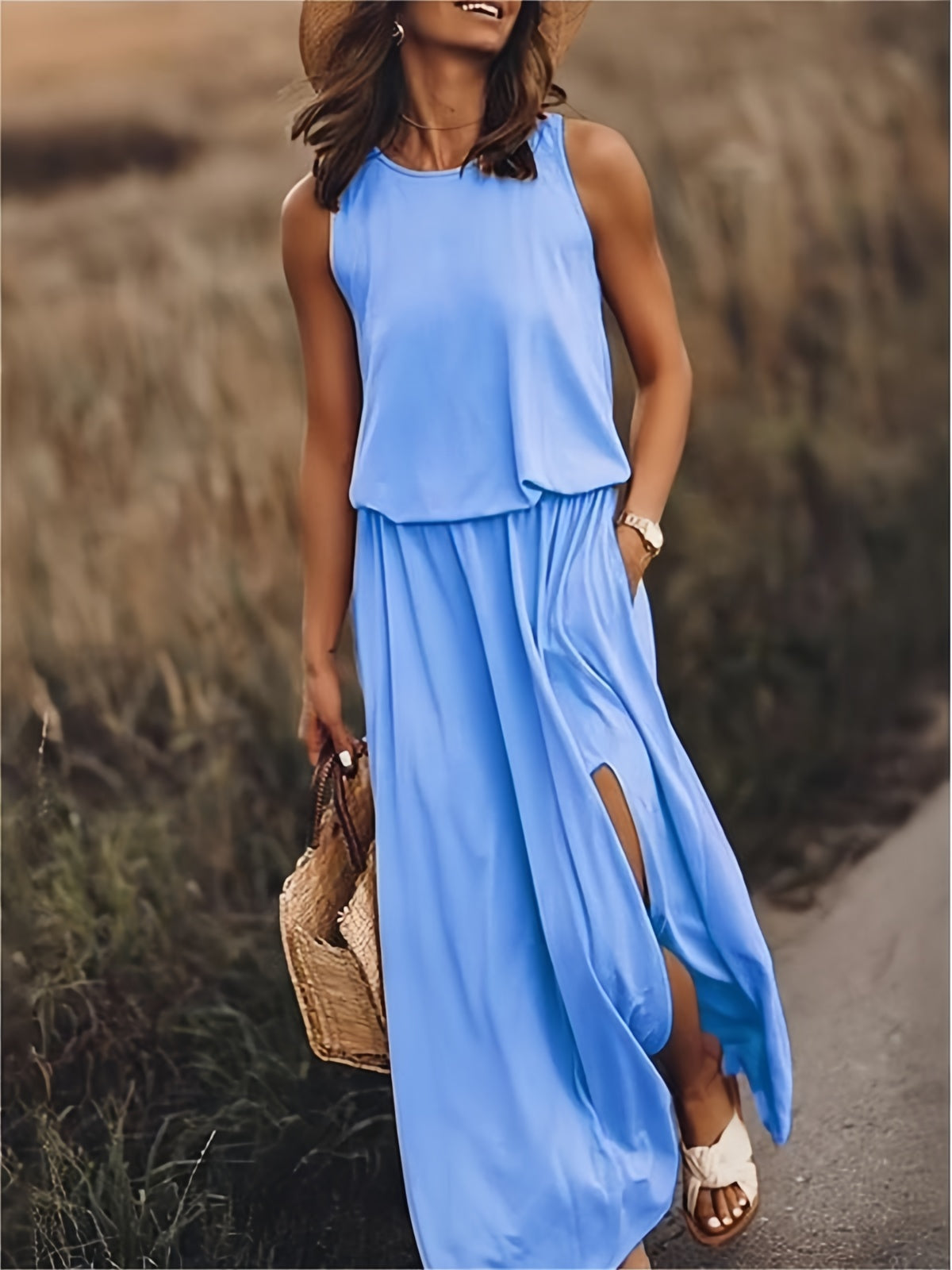 Clara – Boho sukienka maxi z modalu o stylowym designie