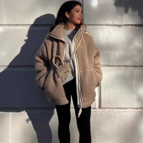 Lena – Damska kurtka teddy z polaru