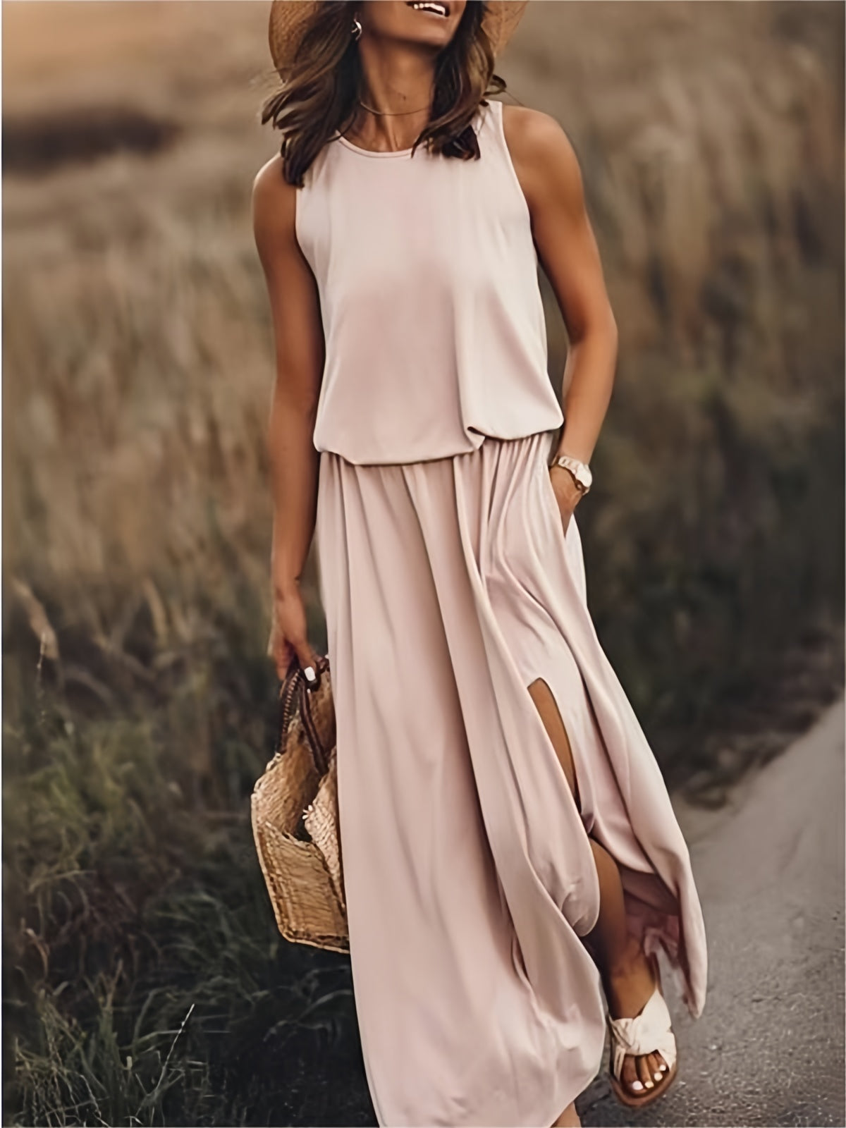 Clara – Boho sukienka maxi z modalu o stylowym designie