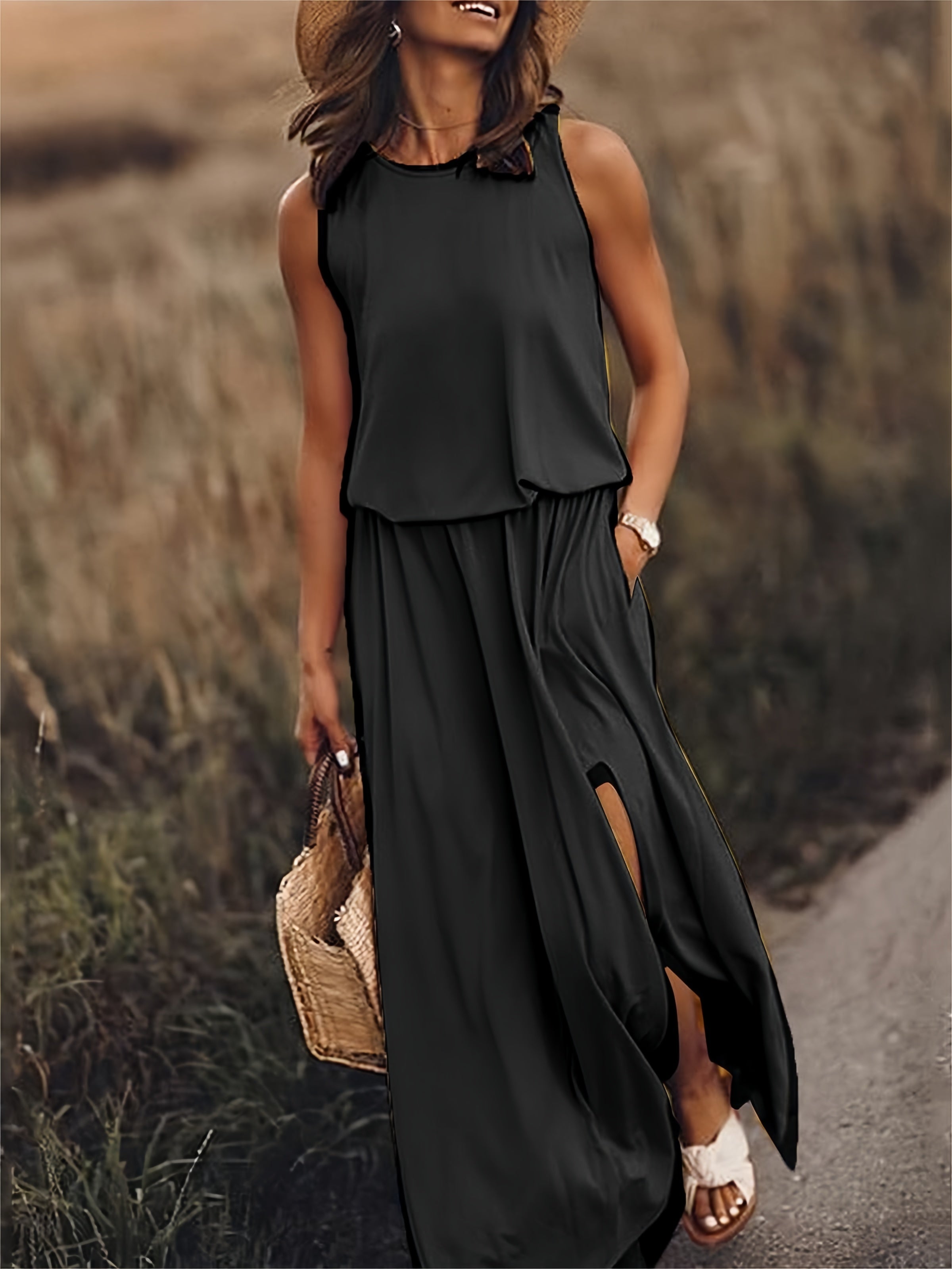 Clara – Boho sukienka maxi z modalu o stylowym designie