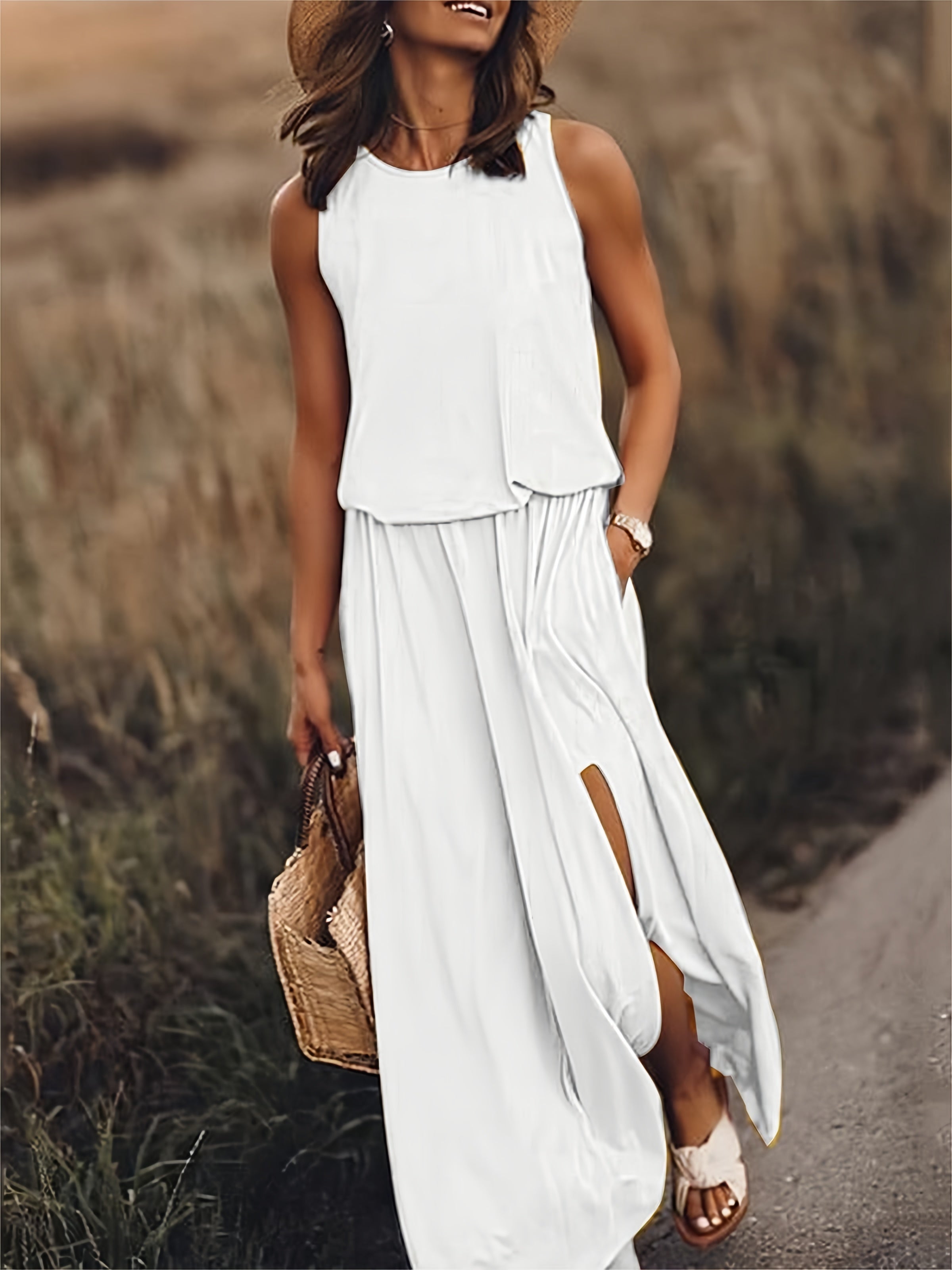Clara – Boho sukienka maxi z modalu o stylowym designie