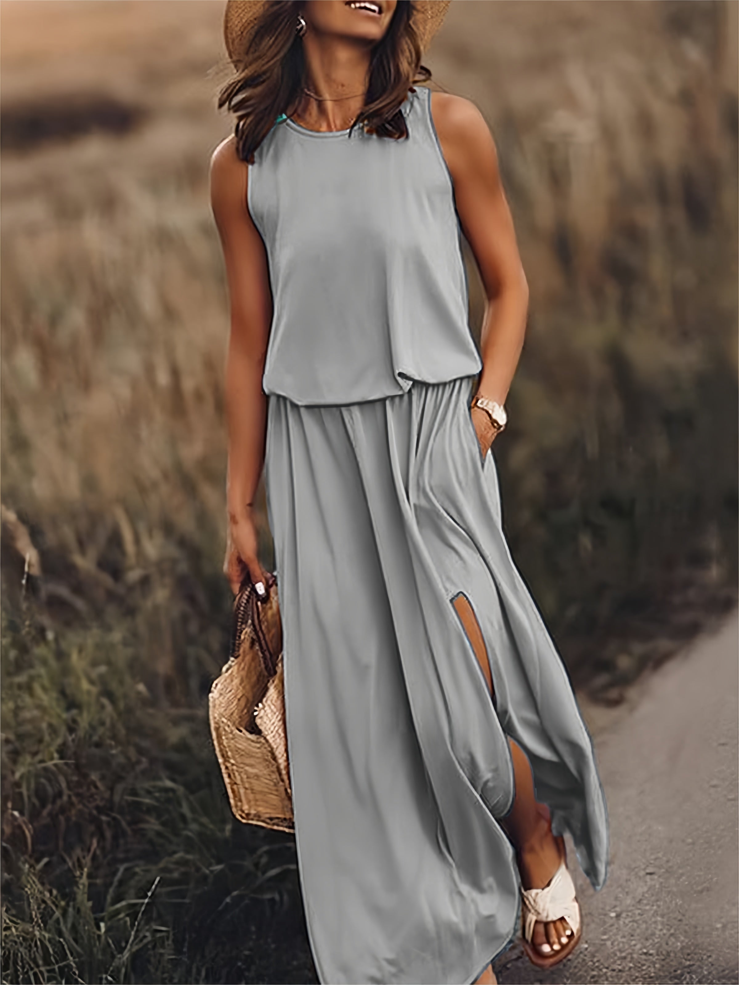 Clara – Boho sukienka maxi z modalu o stylowym designie