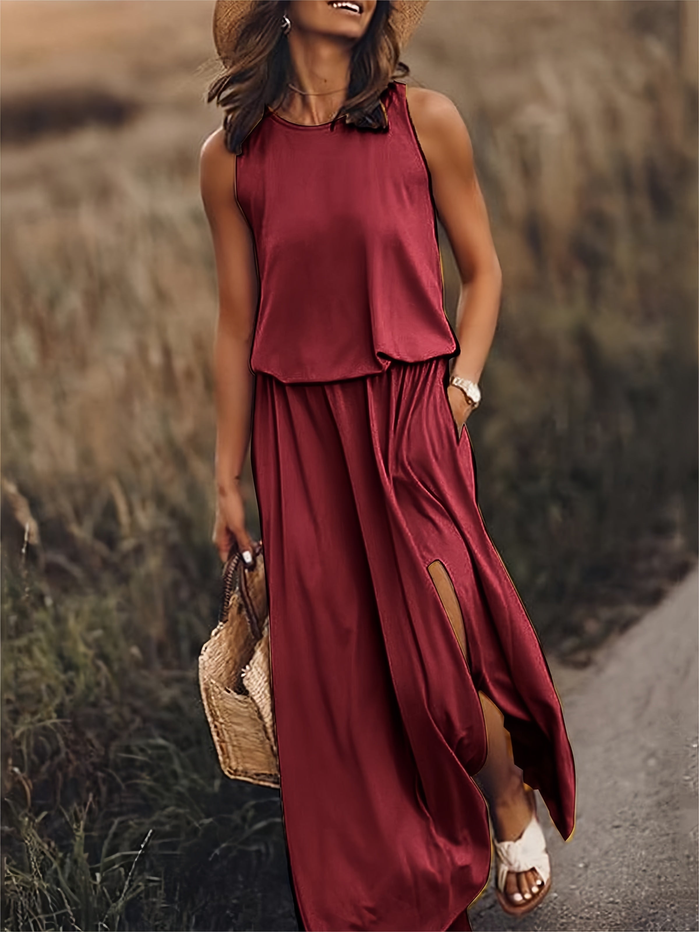 Clara – Boho sukienka maxi z modalu o stylowym designie