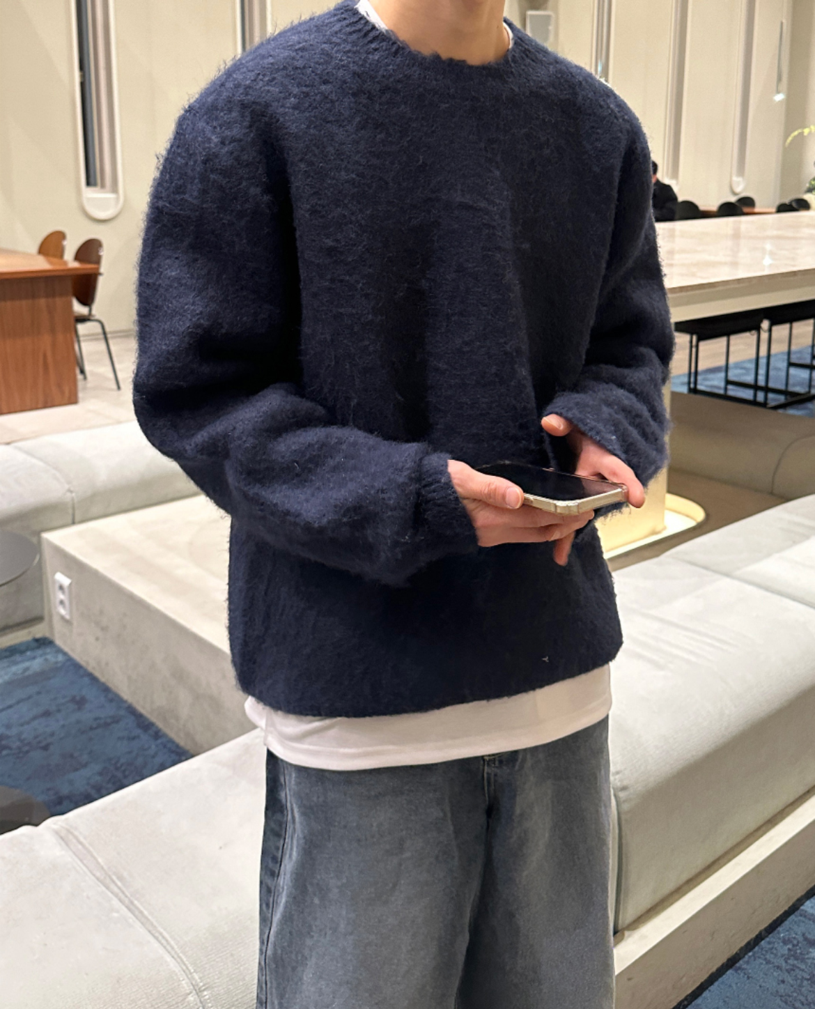 Andrés – Męski puszysty sweter o luźnym kroju