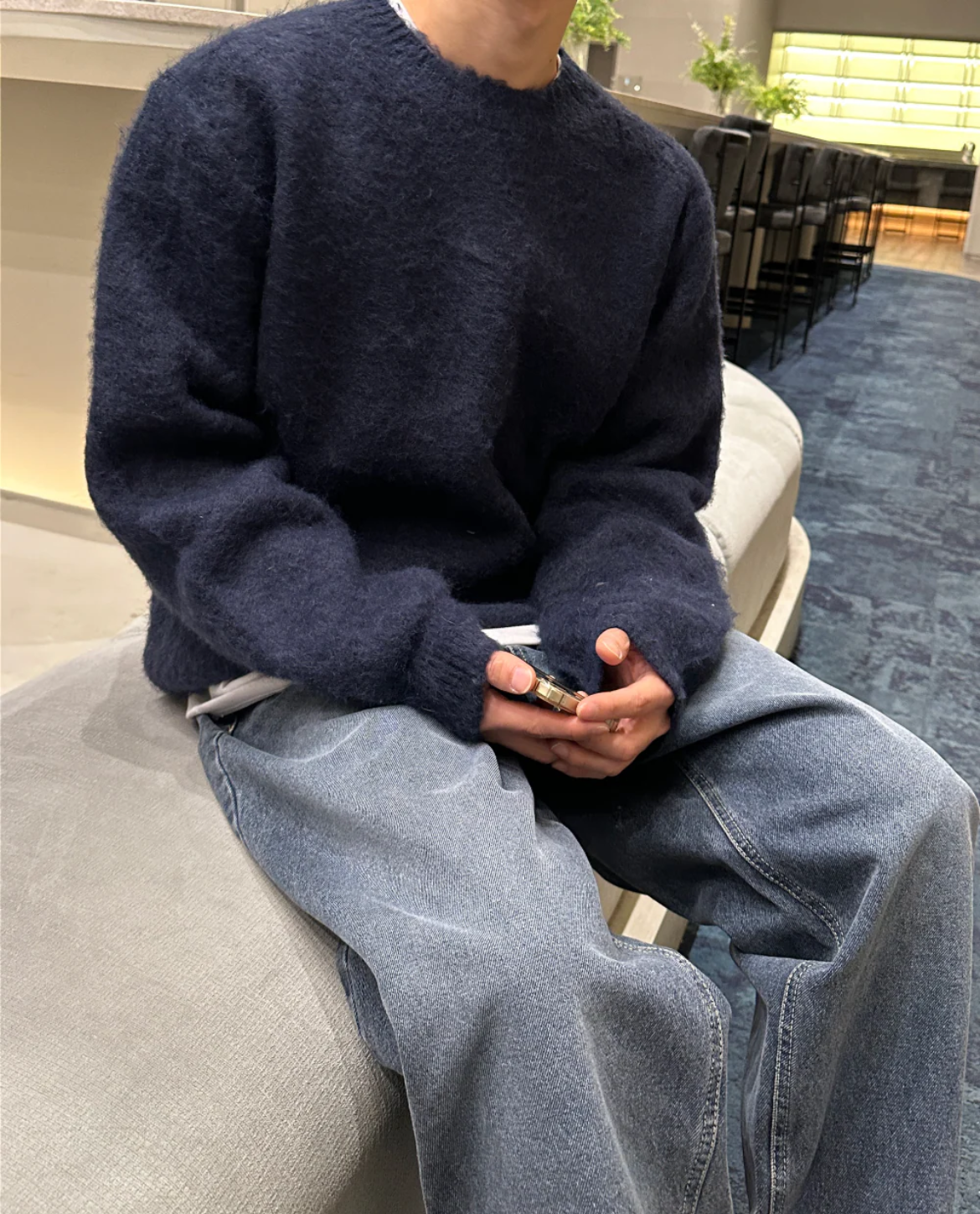 Andrés – Męski puszysty sweter o luźnym kroju
