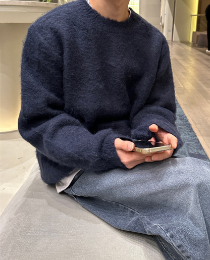 Andrés – Męski puszysty sweter o luźnym kroju
