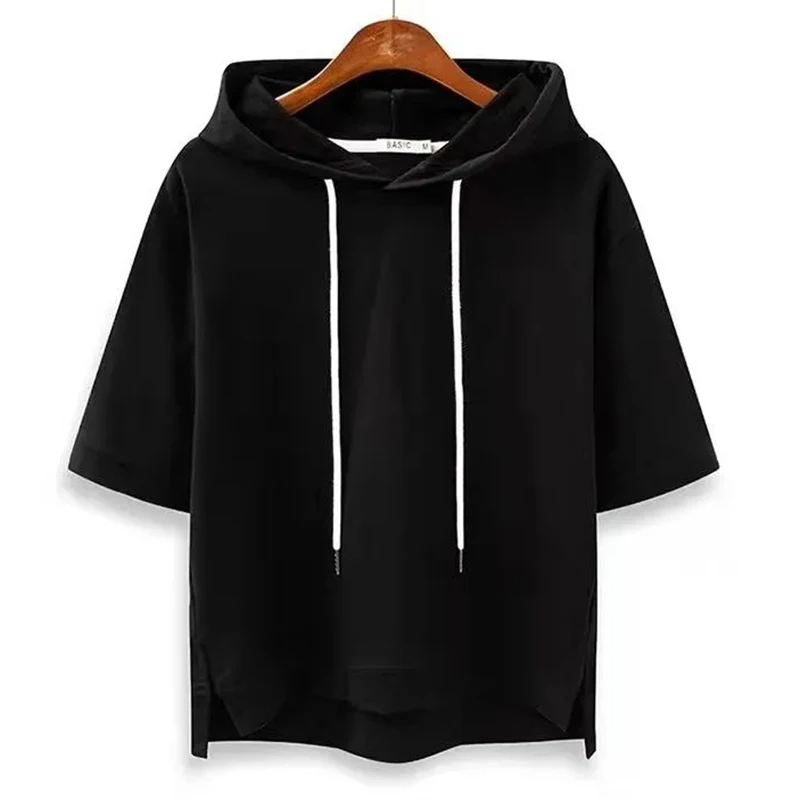 Lena – Bluza z kapturem o krótkim rękawie