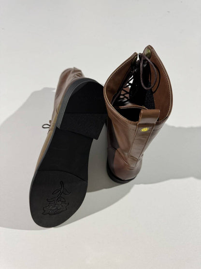 Harrison – Klasyczne skórzane kozaki sznurowane męskie