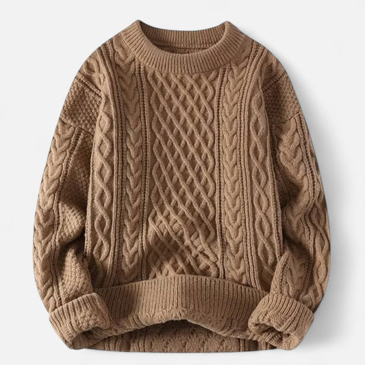Daniel – Klasyczny dzianinowy sweter o knit look męski