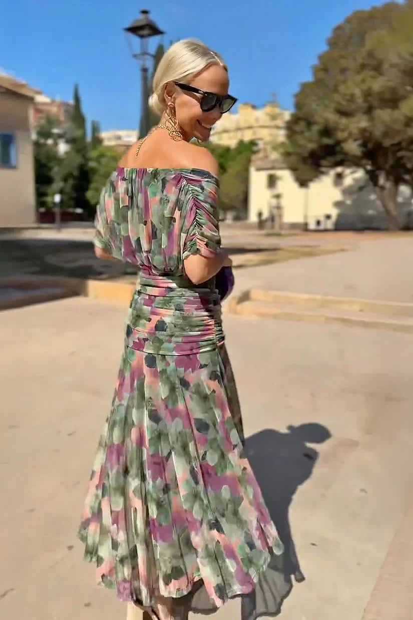 Kirsten – Elegant Off-Shoulder Maxi Dress for Women - Image 5