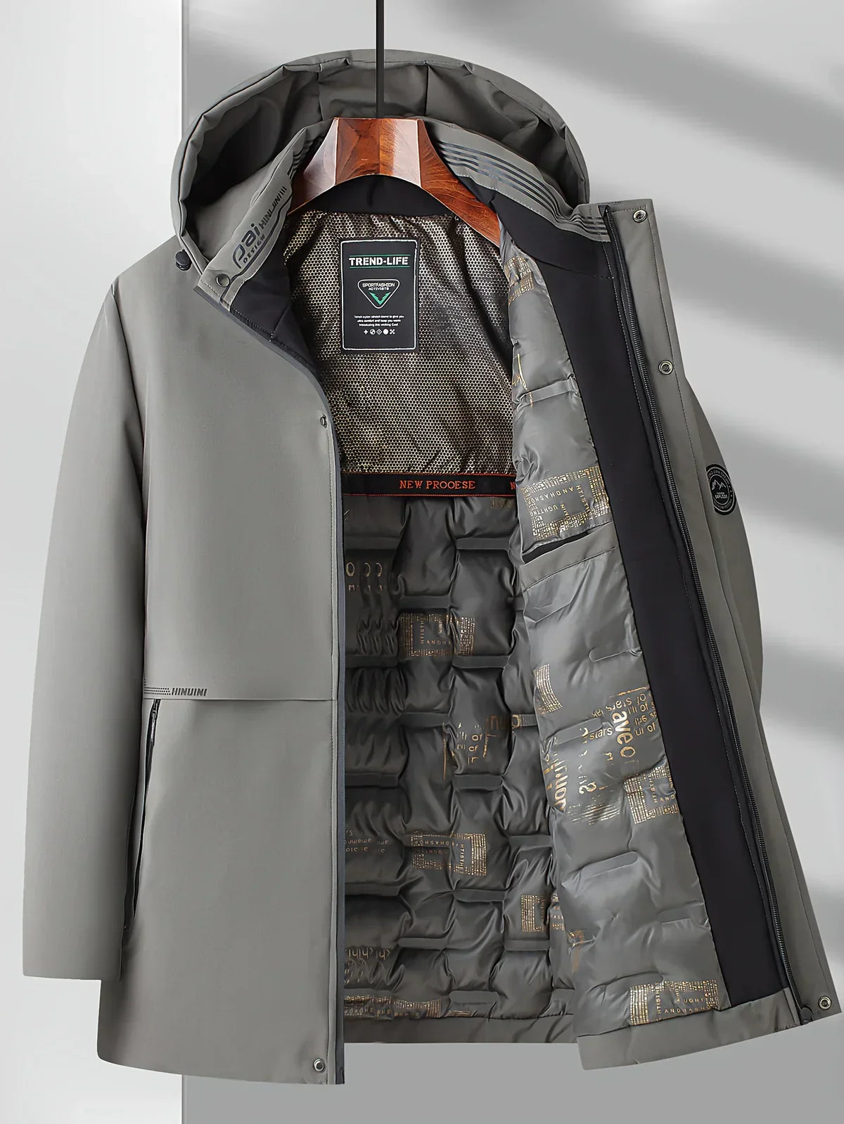 Daniel – Techniczna zimowa parka męska z kapturem o nowoczesnym kroju