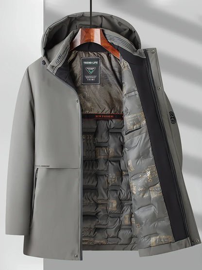 Daniel – Techniczna zimowa parka męska z kapturem o nowoczesnym kroju
