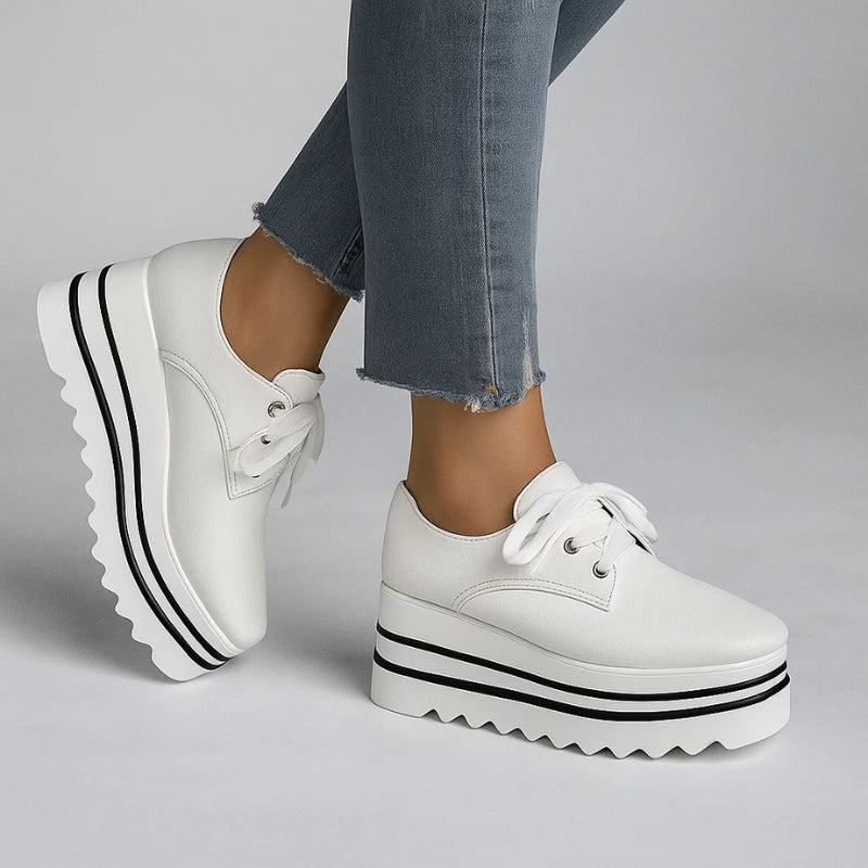 Maren – Women Platform Lace-Up Oxford Shoes - Image 6