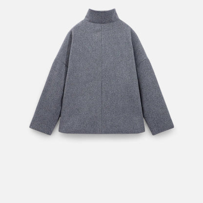 María – Elegancki płaszcz o miękkiej strukturze damski