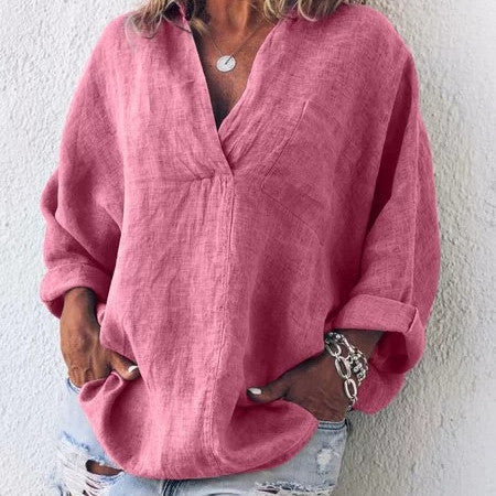 Carlota | Blusa de manga larga suave y a la moda