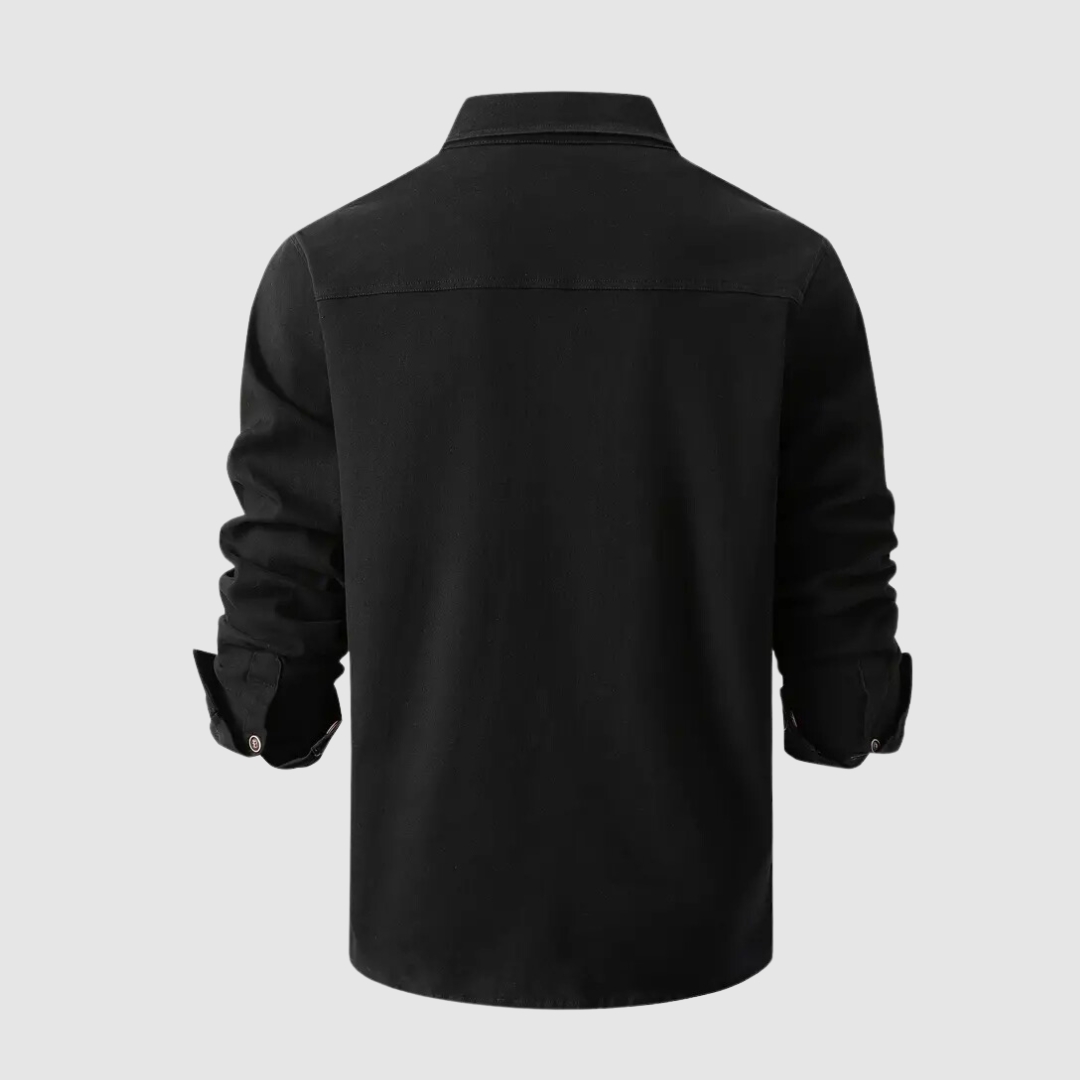 Manuel – Męska Koszula Slim Fit z Zapięciem na Guziki