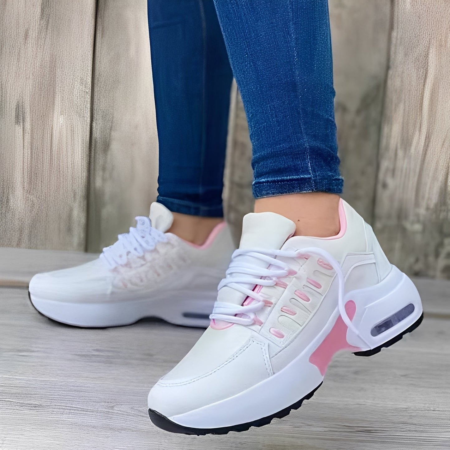 Nova – Buty sportowe damskie sneakersy na platformie casual
