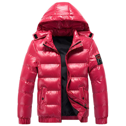 Álvaro – Męska zimowa kurtka puffer o nowoczesnym połysku