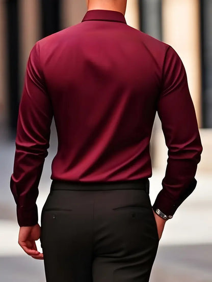 Daniel - Męska koszula slim fit z długim rękawem