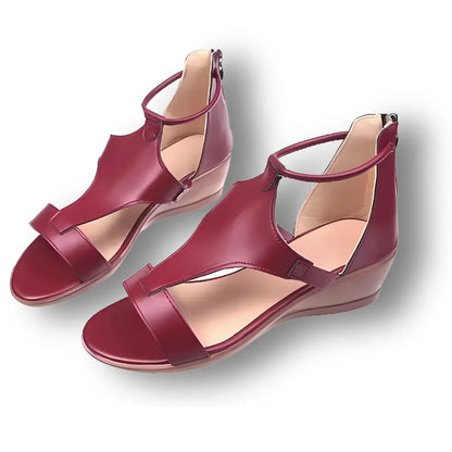 Lucía – Damskie ortopedyczne sandały na koturnie