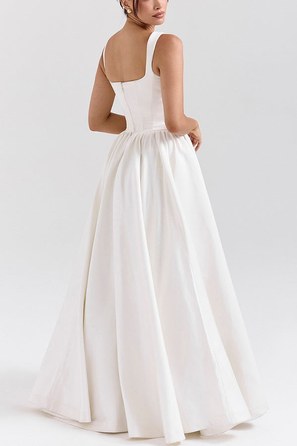 Leni – Elegant Wide Straps Corset Dress - Image 9