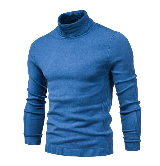 Álvaro – Dopasowany dzianinowy golf o knit look męski