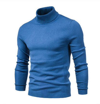Álvaro – Dopasowany dzianinowy golf o knit look męski