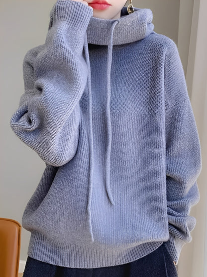 Lea – Miękki sweter z wysokim kołnierzem dla kobiet