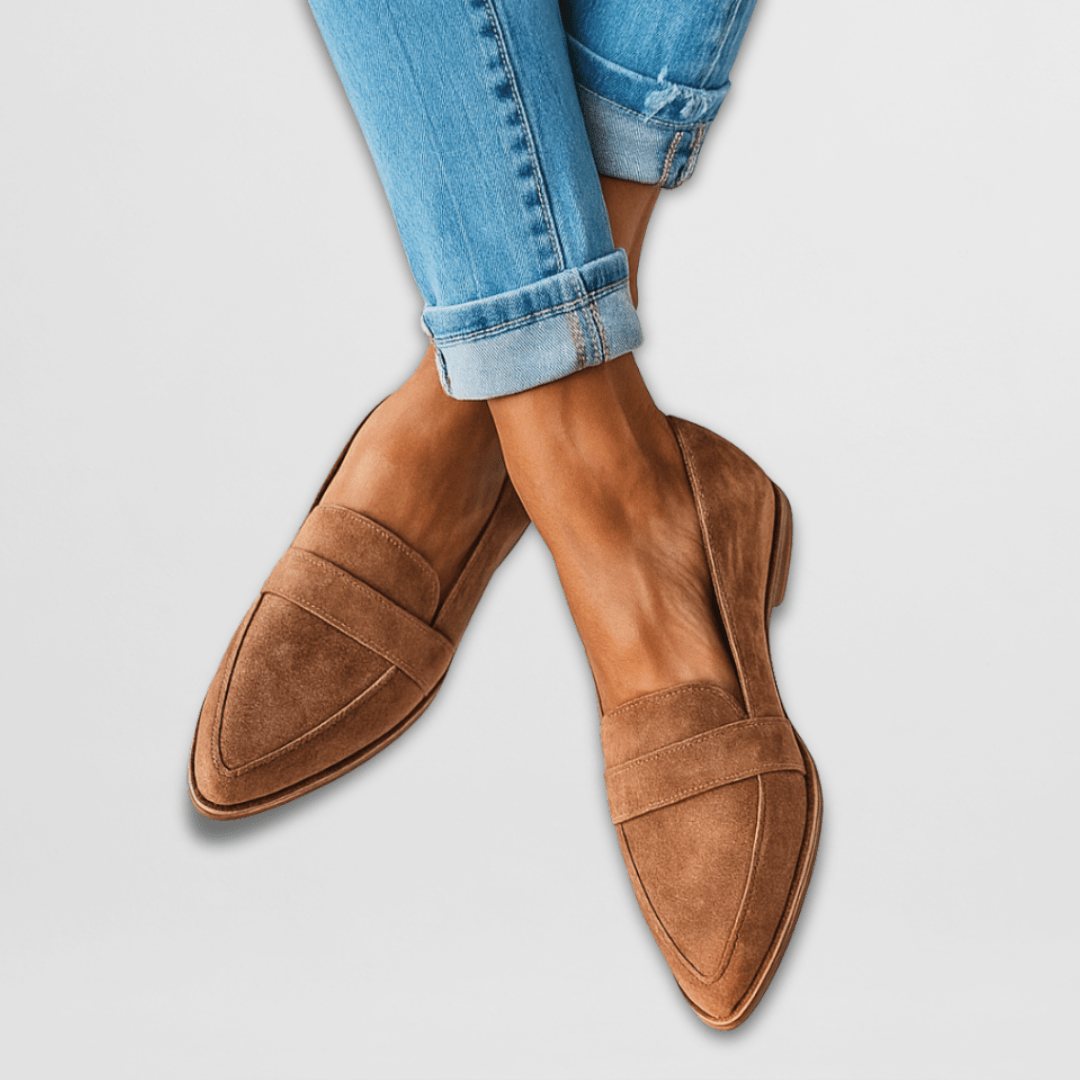 Livia – Orthopedic Soft Suede Loafers - Image 1