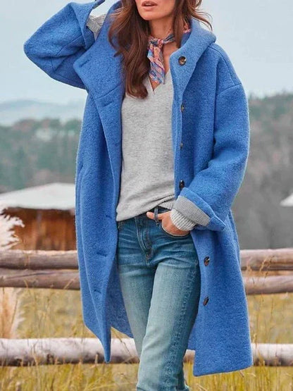 Anna – Damski Płaszcz Wełniany Oversize