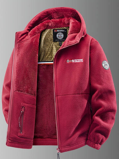 Liam – Techniczna polarowa kurtka męska z kapturem