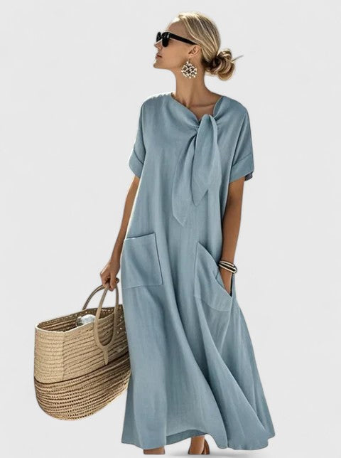 Christina – Women Casual Loose with Pockets Dress - Image 6