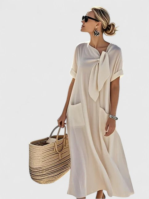 Christina – Women Casual Loose with Pockets Dress - Image 3