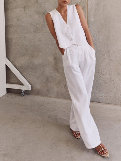 Natalia – Casualowy zestaw spodni z bawełny