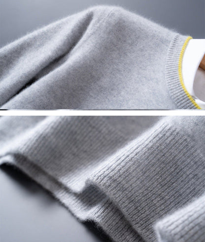 Artur – Kaszmirowy sweter z okrągłym dekoltem