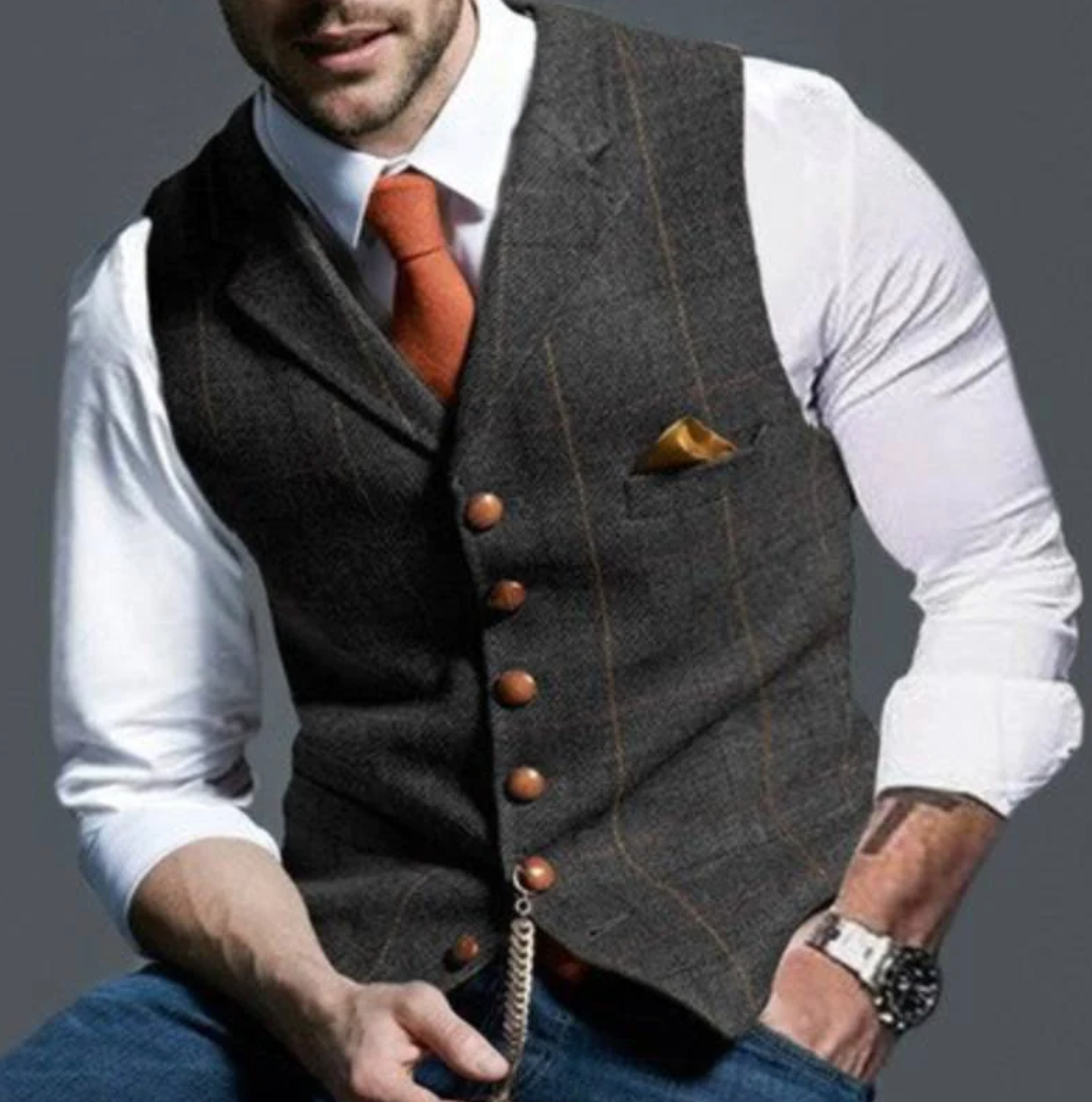 Frank – Stylish Tailored Vest - Image 9