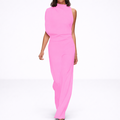 Marta – Damski kombinezon elegancki z szerokimi nogawkami