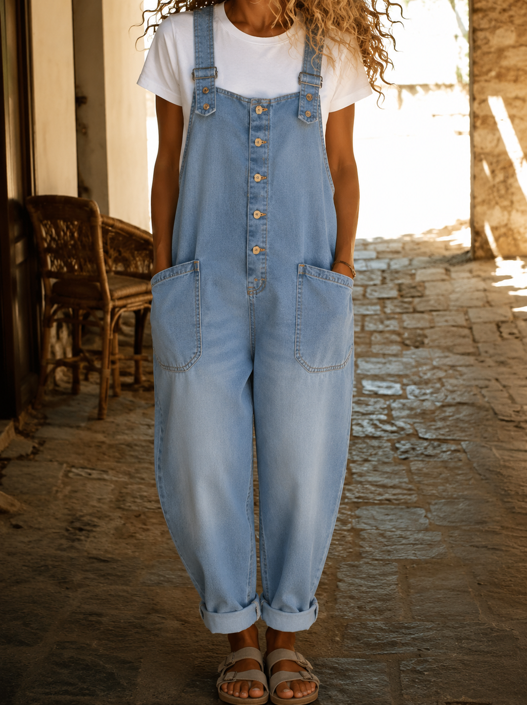 Karin – Damskie dżinsowe kombinezony w stylu casual