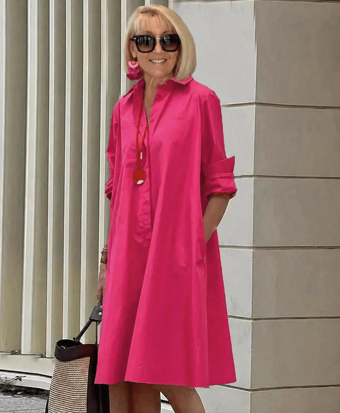 Luisa – Szykowna i elegancka sukienka koszulowa
