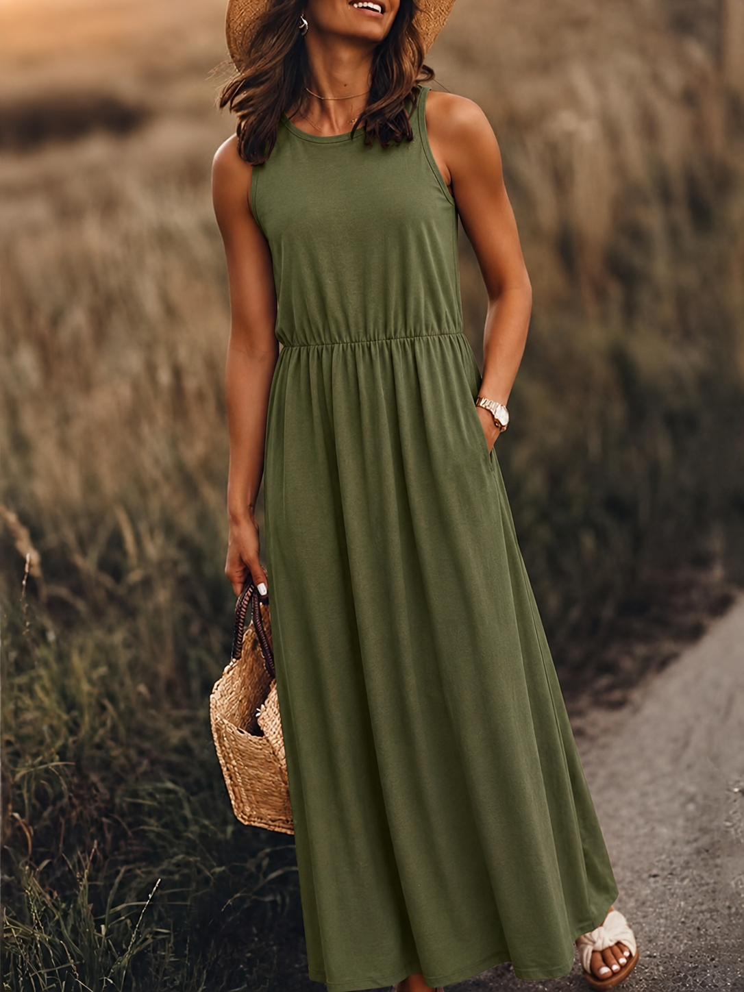 Clara – Boho sukienka maxi z modalu o stylowym designie