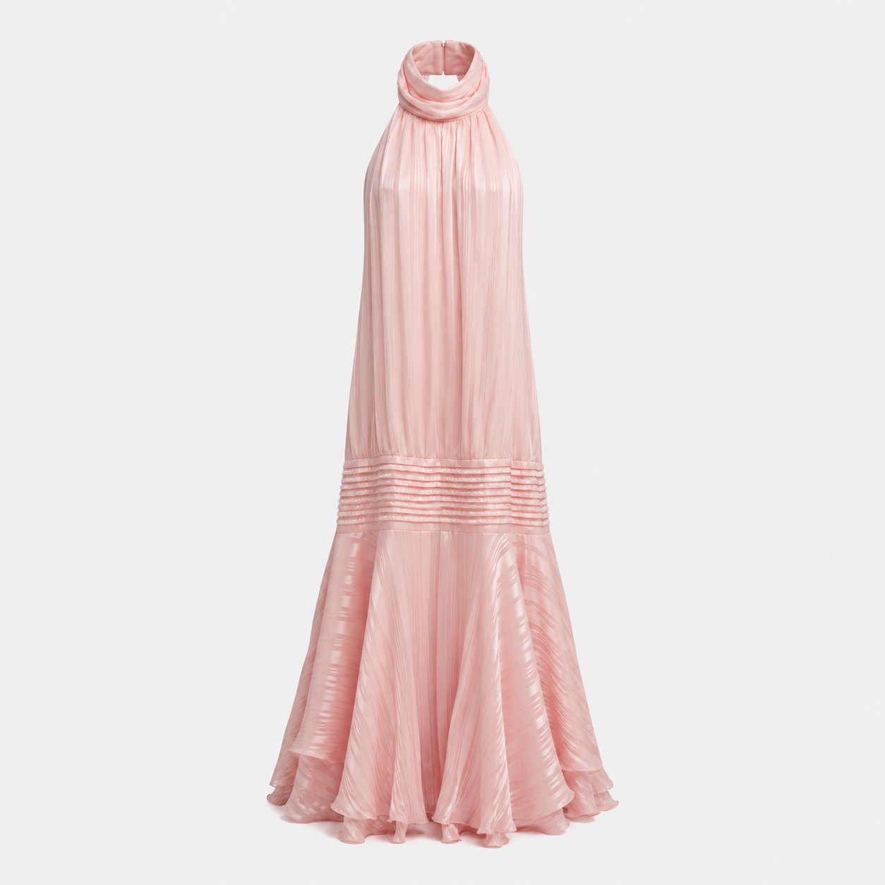 Amelie – Letnia sukienka z plisowanym dekoltem typu halter