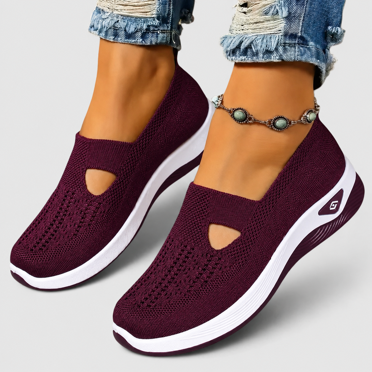 Emilia – Damskie trampki z siateczki do chodzenia