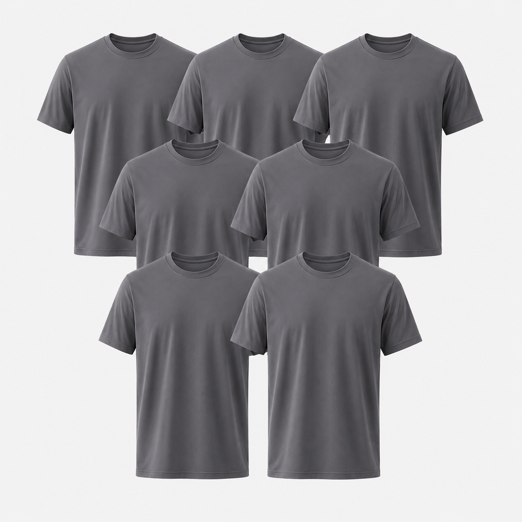 Regular Fit Crew Neck Cotton T-Shirt - Image 11