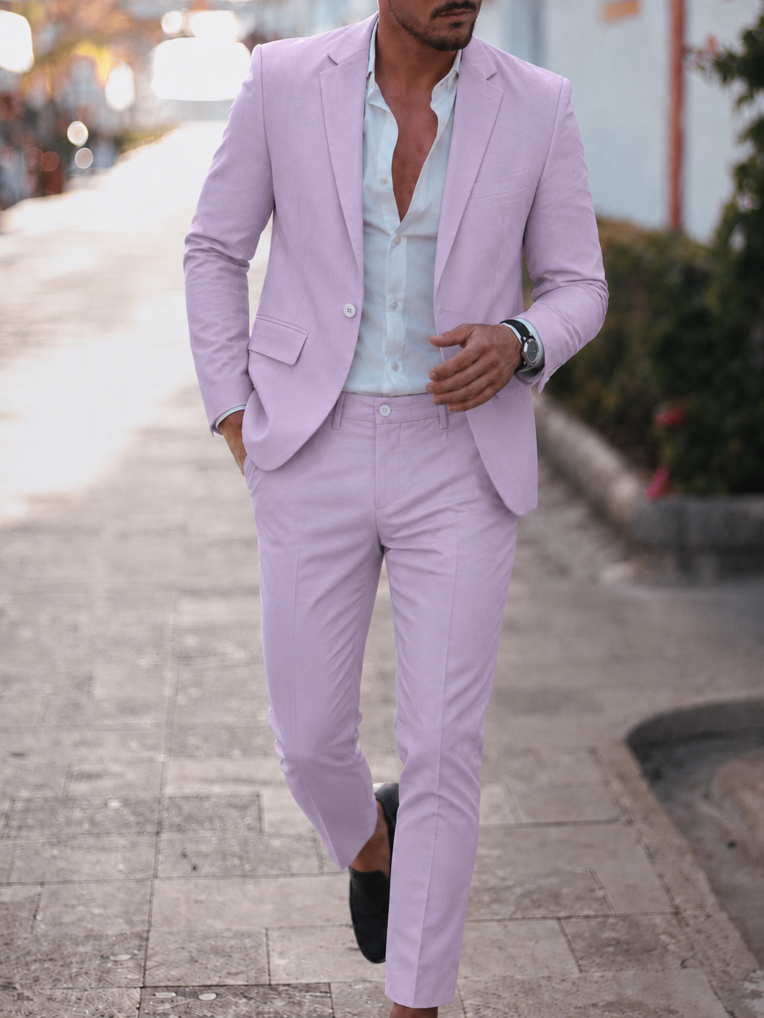 Maximilian – Dwuczęściowy garnitur ślubny o kroju slim fit