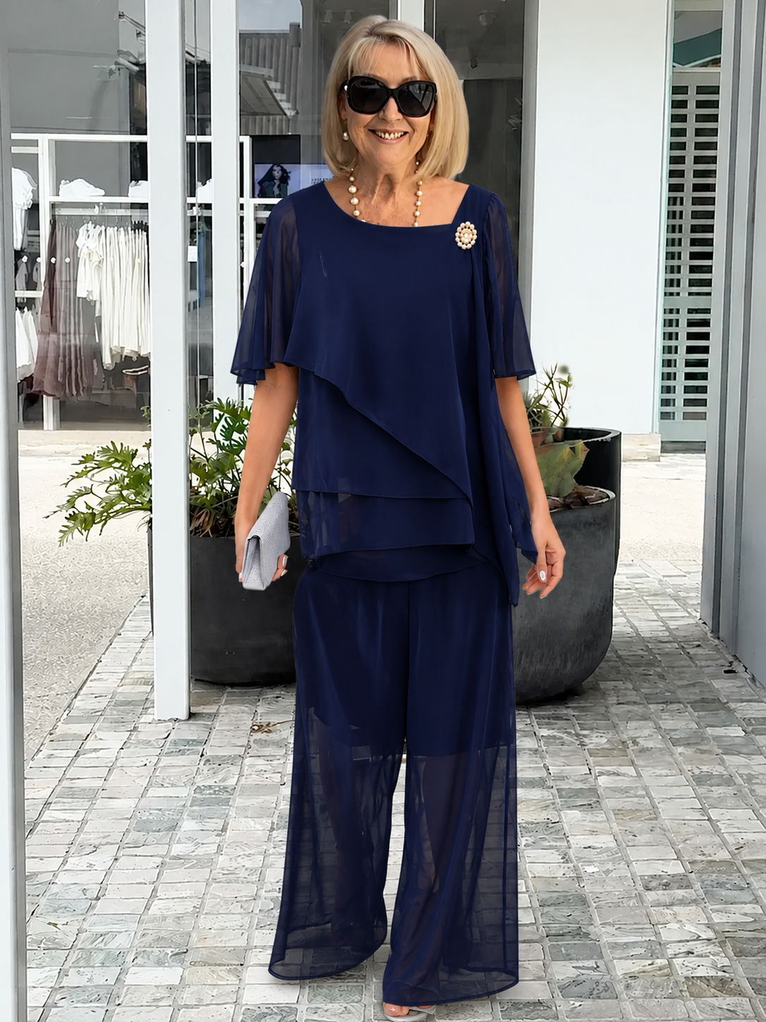 Lina – Stylowa sukienka wieczorowa w eleganckim warstwowaniu dla kobiet