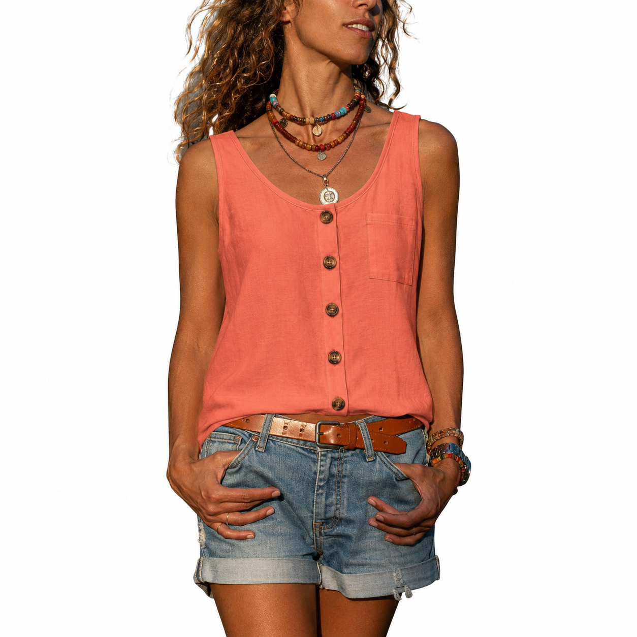 Alma – Elegancki damski tank top w stylu Ibiza