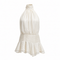 Amelie – Letnia sukienka z plisowanym dekoltem typu halter