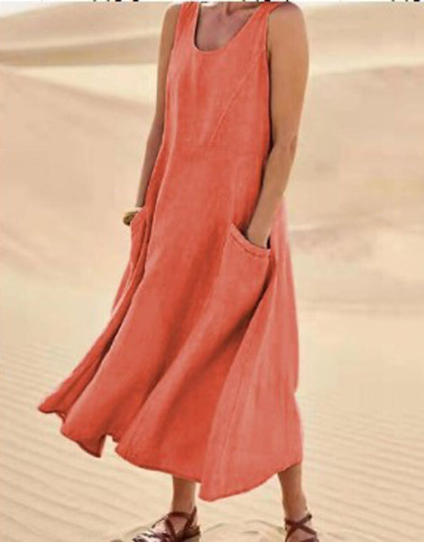 Lena – Cotton Dress with Pockets - Image 13